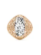 Кольцо Циркон 14-кв Желтое золото Винтаж изделия vrc074y